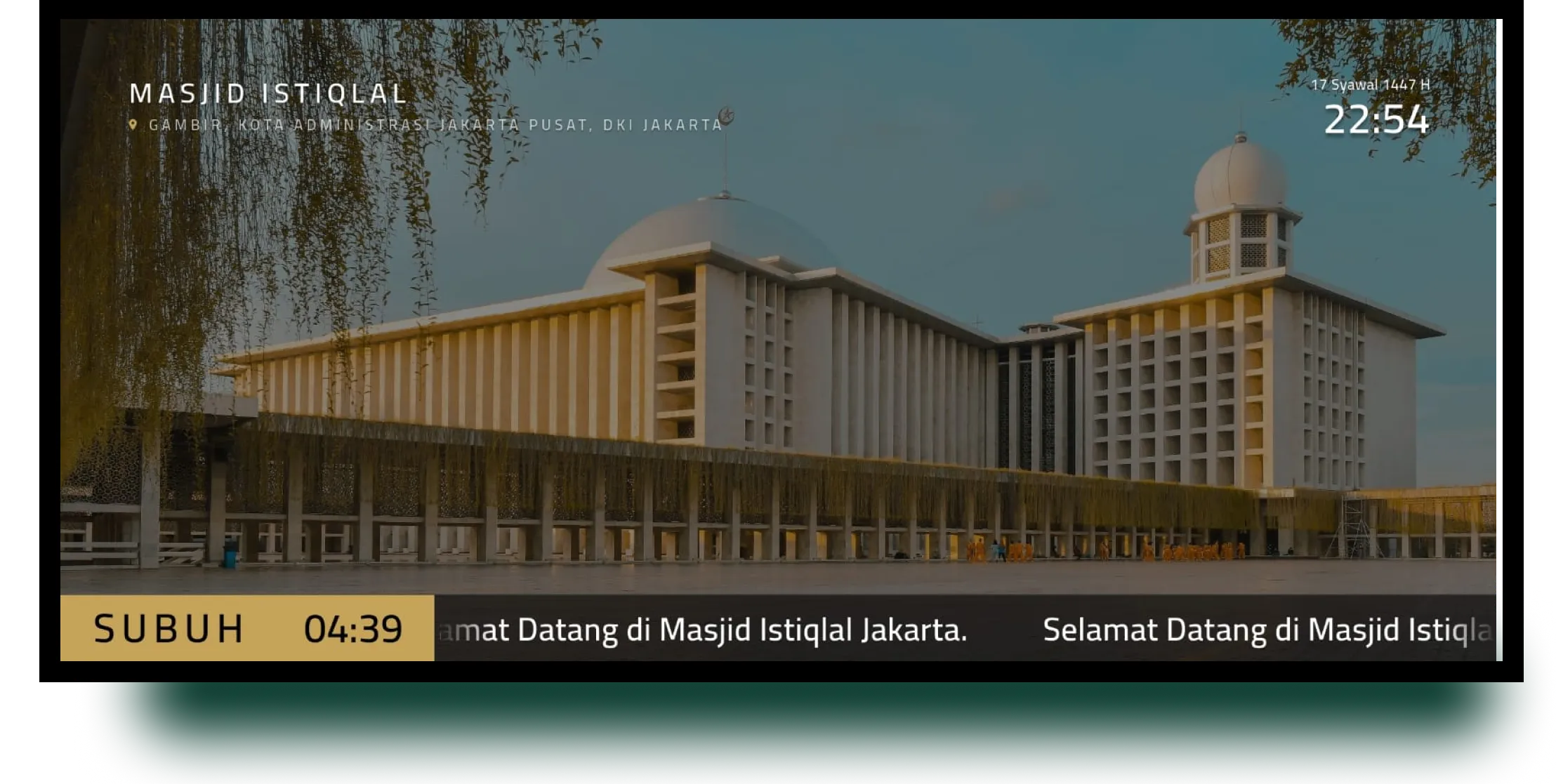 Tema Panorama - Interface TV Masjid